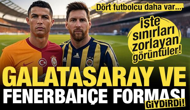 Yapay zeka sınırları zorladı: Ronaldo ve Messi Galatasaray ve Fenerbahçe formasıyla sahada