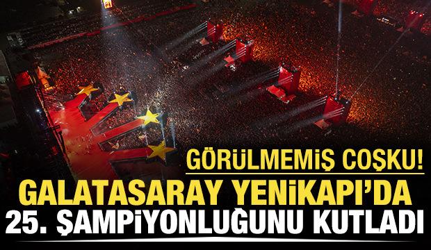Yenikapı tıklım tıklım! Galatasaray şampiyonluğu kutladı