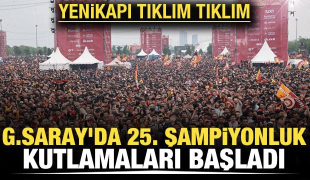 Yenikapı tıklım tıklım! Şampiyonluk kutlamaları başladı
