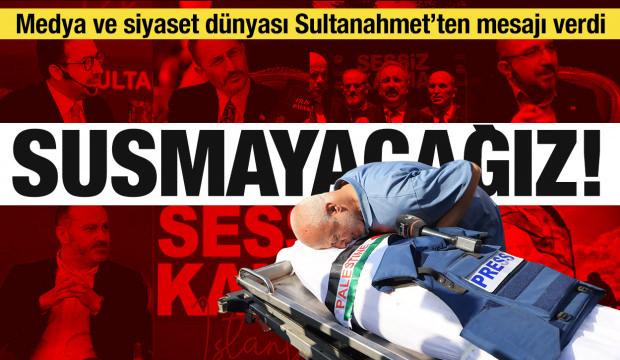100'den fazla gazeteci ve akademisyen Filistin için canlı yayından seslendi: Susmayacağız!