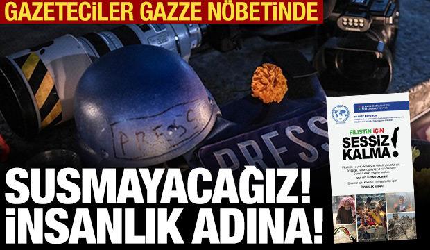 60 gazeteci Filistin için canlı yayın nöbeti tutuyor: Susmayacağız! İnsanlık adına!