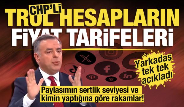 CHP'li trol hesapların fiyat tarifeleri! Yarkadaş: Paylaşımın sertliğine göre değişiyor