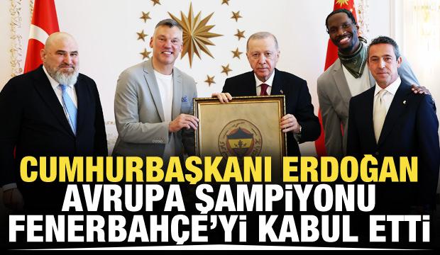 Cumhurbaşkanı Erdoğan, Fenerbahçe'yi kabul etti