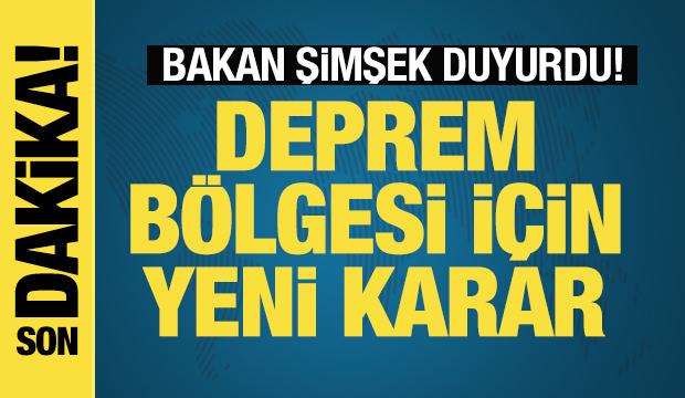Deprem bölgesindeki mücbir sebep hali için karar
