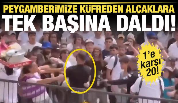 Filistinli genç Peygamberimize (S.A.V) küfreden Siyonistlere tek başına karşı koydu!