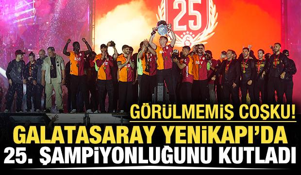 Görülmemiş coşku! Galatasaray 25. şampiyonluğunu kutladı