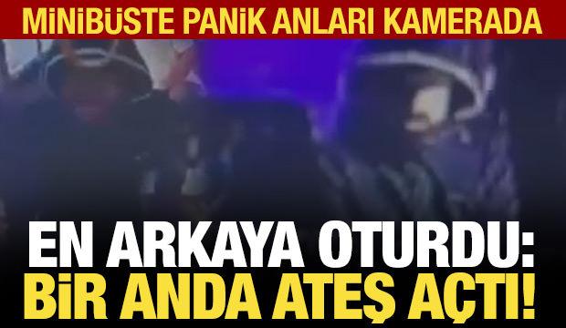 Husumetlisini bindiği dolmuştan vurdu! O anlar kamerada