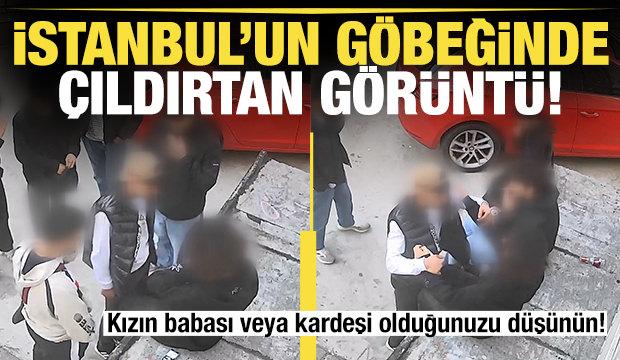 Kadıköy'de sokakta oturan bir genç kız, çocuk yaştaki bir çete tarafından gasp edildi