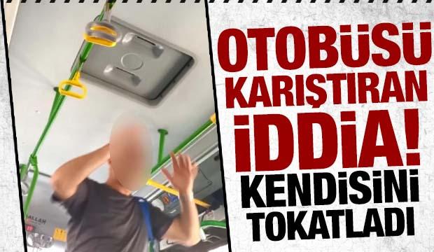 Kartal'da İETT otobüsünde ‘taciz’ iddiası! Kendini tokatladı