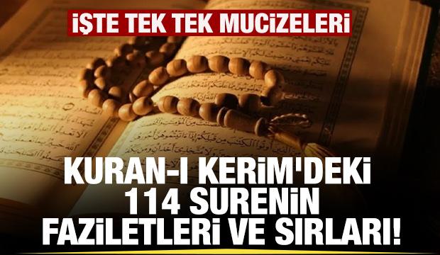 Kuran-ı Kerim'deki 114 surenin faziletleri ve sırları!