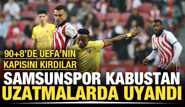 Samsun 'UEFA' kabusundan son anda uyandı: Gözyaşları sel oldu