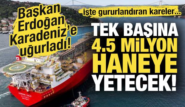 Tek başına 4.5 milyon haneye yetecek! Cumhurbaşkanı Erdoğan, Karadeniz'e uğurladı!
