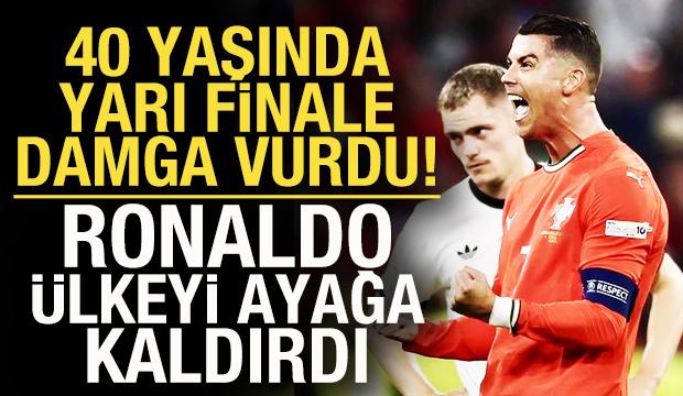 40 yaşında yarı finale damga vurdu! Ronaldo ülkeyi ayağa kaldırdı
