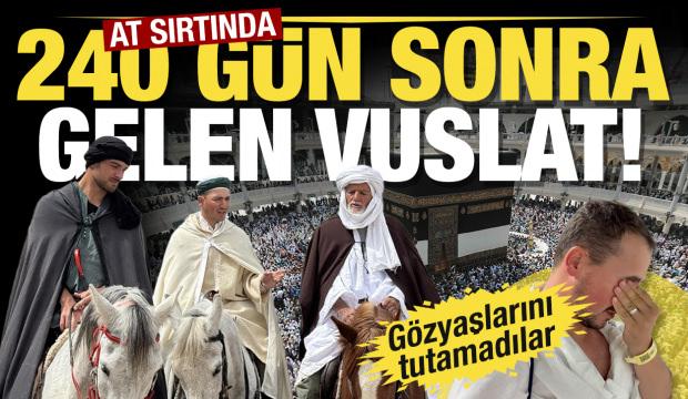 At sırtında 240 gün süren kutsal yolculuk...  İspanyol hacılar Mekke'ye ulaştı