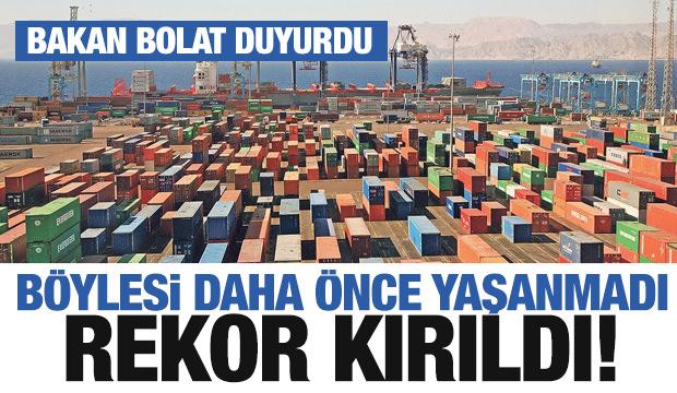 Rekor kırıldı! Böylesi daha önce yaşanmadı! Bakan Bolat duyurrdu