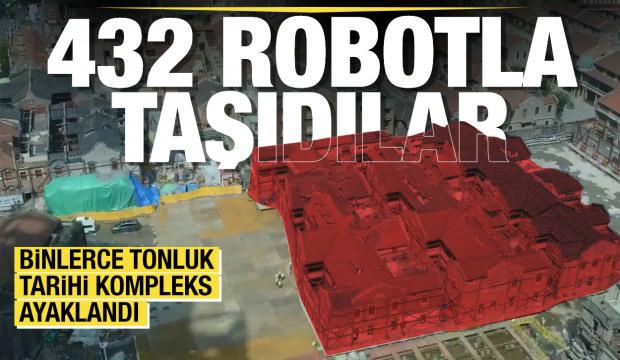 Binlerce tonluk tarihi kompleksi 432 robotla taşıdılar