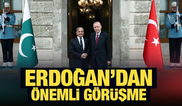 Cumhurbaşkanı Erdoğan, Pakistan Başbakanı Şerif ile görüştü