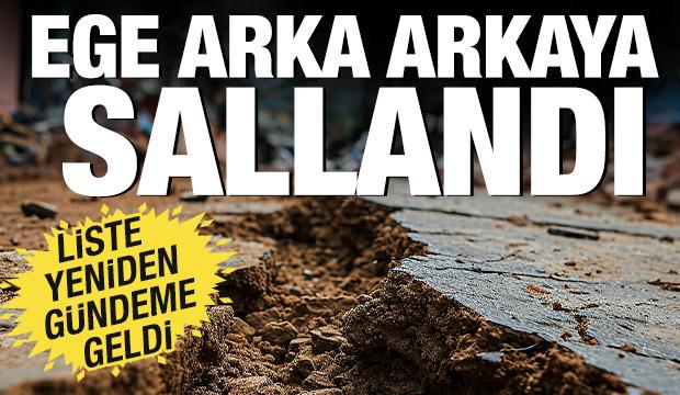 Ege arka arkaya sallandı! İşte deprem risk haritasında diğer iller
