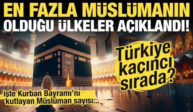 En fazla Müslümanın olduğu ülkeler açıklandı! Türkiye kaçıncı sırada?