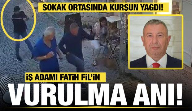 İş adamı Fatih Fil'e silahlı saldırı kamerada