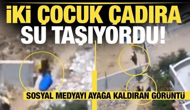 İsrail ailesine su götürmek isteyen çocuklara İHA ile saldırdı! 