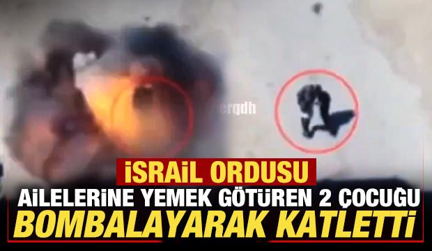 İsrail ordusu, ailelerine yemek götüren iki çocuğu bombalayarak katletti
