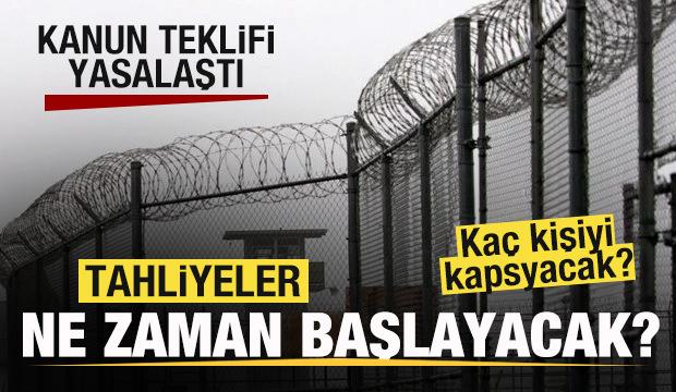 Kanun teklifi yasalaştı! Tahliyeler ne zaman başlayacak, kaç kişiyi kapsayacak?