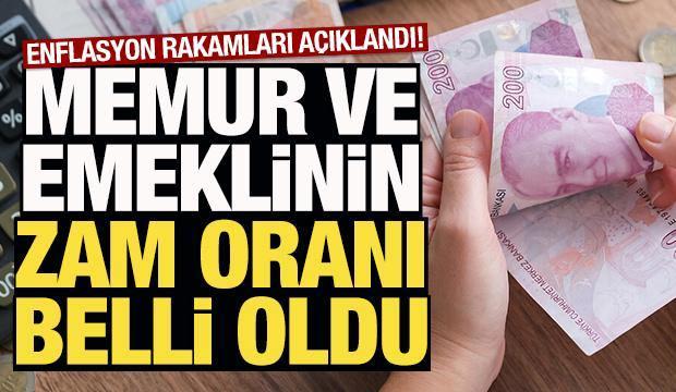 Memur ve emekliler için zam oranları belli oldu