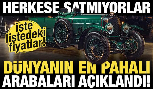 Parası olan herkese satmıyorlar! İşte dünyanın en pahalı arabaları!