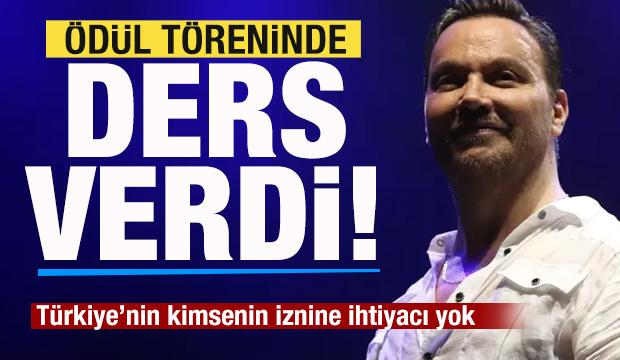 Sinan Akçıl ödül töreninde ders verdi: Türkiye’nin kimsenin iznine ihtiyacı yok
