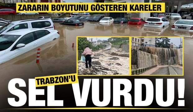 Taşkınların yaşandığı Trabzon'da bazı ev ve iş yerlerini su bastı