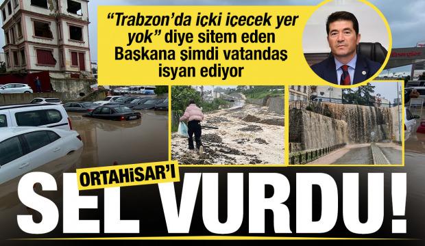 Taşkınların yaşandığı Trabzon'da bazı ev ve iş yerlerini su bastı