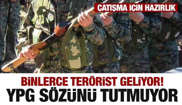 YPG sözünü tutmuyor! Çatışma için hazırlık...Binlerce terörist geldi