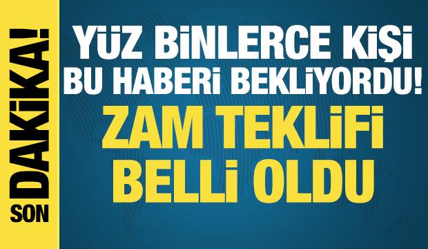 600 bin kamu işçisi için zam teklifi belli oldu