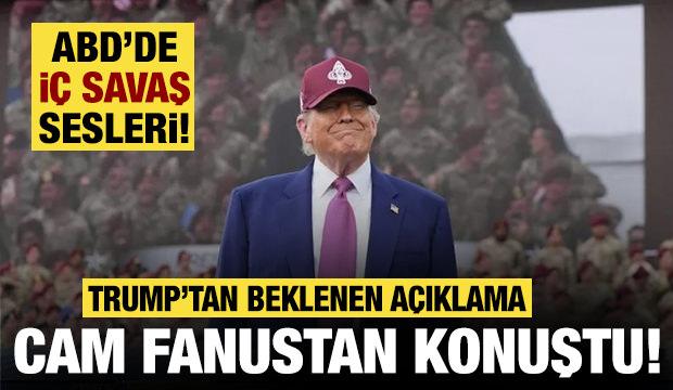 ABD'de iç savaş sesleri: Trump kurşun geçirmez cam fanustan konuştu!