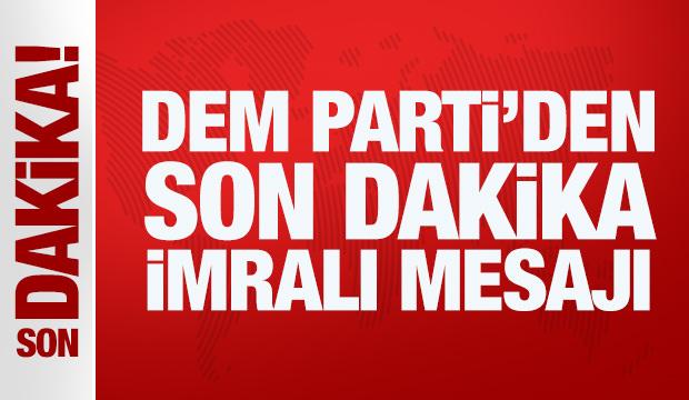 DEM Parti: İmralı'ya gitmek için hazırlık yapıyoruz