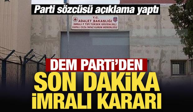 DEM Parti: İmralı'ya gitmek için hazırlık yapıyoruz