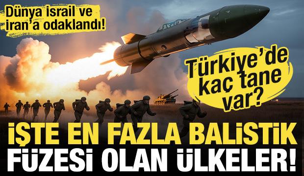 Dünya İsrail ve Filistin'e odaklandı! İşte en fazla balistik füzeye sahip ülkeler!