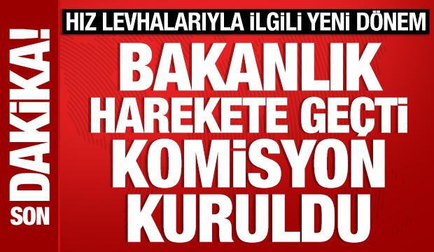 Hız uyarı levhalarının gözden geçirilmesi amacıyla komisyon kuruldu