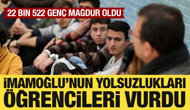 İmamoğlu'nun yolsuzlukları öğrencileri vurdu! İBB ödeme yapmadı