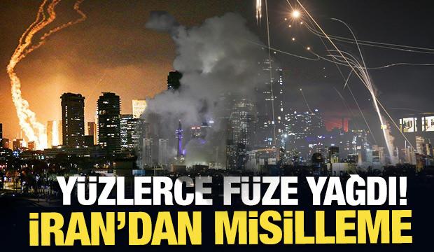 İran Tel Aviv'i vuruyor! Peş peşe patlamalar