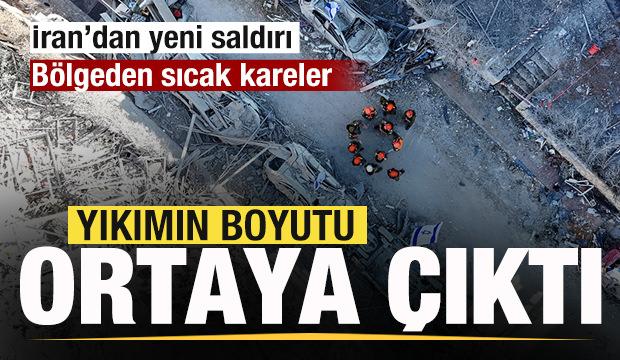 İran'dan İsrail'e yeni saldırı! Yıkımın boyutu ortaya çıktı! Bölgeden sıcak kareler