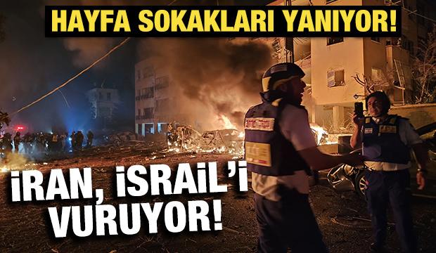 İran’ın İsrail’e fırlattığı balistik füzelerden bazıları Hayfa kentine isabet etti