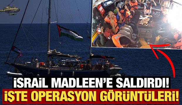 İsrail askerlerinin Madleen gemisine düzenlediği operasyonun görüntüleri