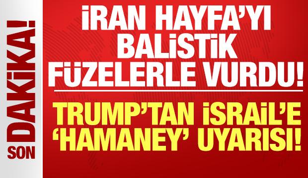 İsrail'den son dakika saldırı açıklaması: Trump'tan İsrail'e "Hamaney" uyarısı!
