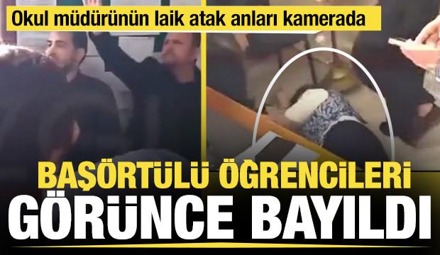 KKTC'de okul müdürü başörtülü öğrencileri görünce bayıldı