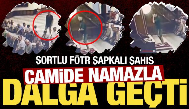 Malatya’da pes dedirten olay! Şortlu ve fötr şapkalı şahıs namazla dalga geçti