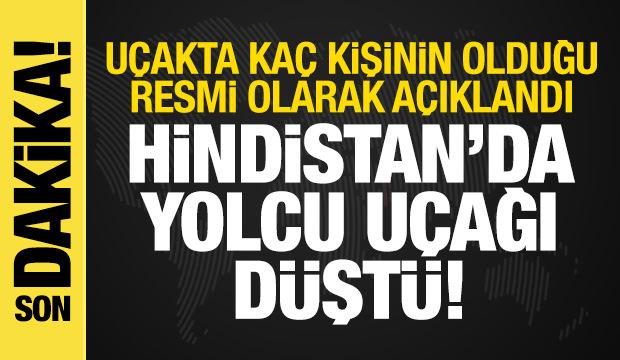 Son dakika haberi: Hindistan'da yolcu uçağı düştü!