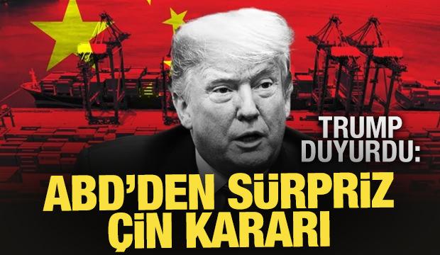 Trump: Çin ile anlaşmamız tamamlandı