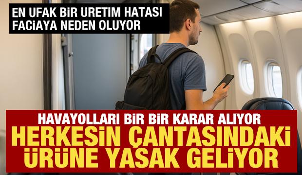 Uçaklarda powerbank kullanımına yasak geliyor